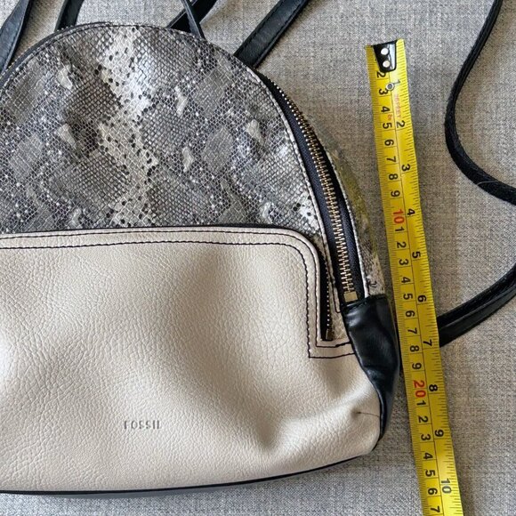 Fossil Felicity Faux Leather Backpack Python Snake print - Picture 12 of 12